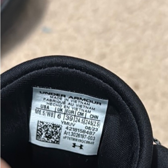 Under Armour Black Athletic Shoes with Modern Silhouette - Picture 6 of 6